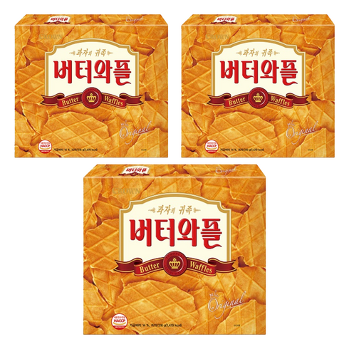 크라운 버터와플, 316g, 3개