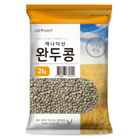 대구농산 완두콩, 2kg, 1개