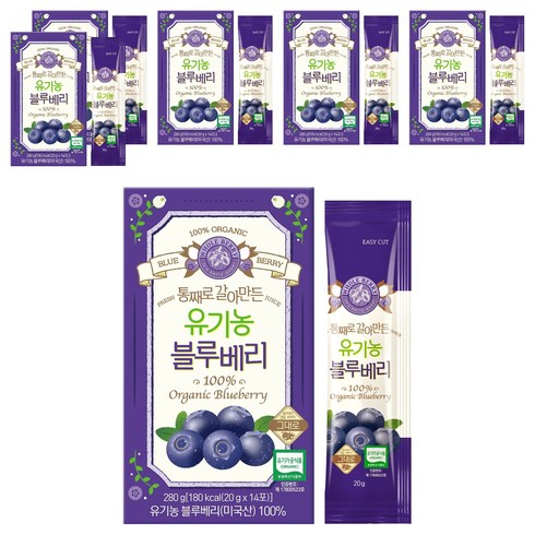 홀베리 통째로 갈아만든 유기농 블루베리, 20g, 84개
