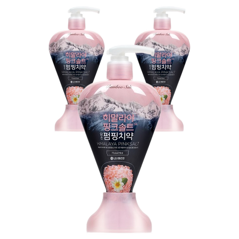 히말라야핑크솔트 담은 펌핑치약 플로럴, 285g, 3개