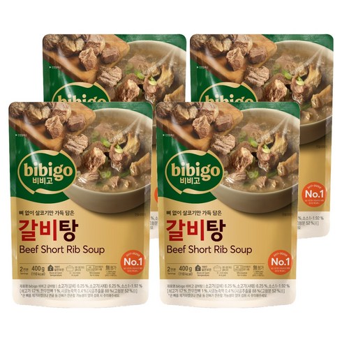 비비고 갈비탕, 400g, 4개