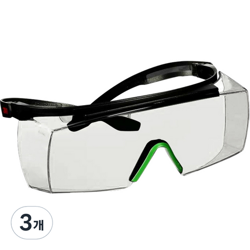 쓰리엠 SecureFit 보안경 IR1.7 회색 SF3717AS, 3개