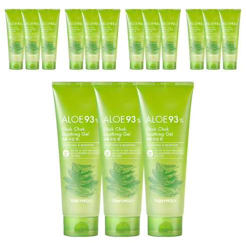 토니모리 알로에 93% 촉촉 수딩 젤, 250ml, 15개