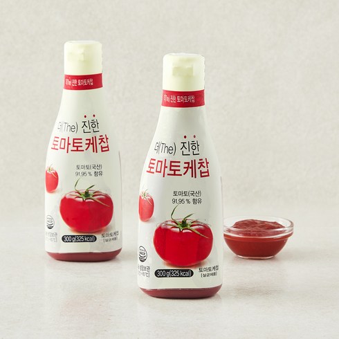 사랑과정성 더 진한 토마토케찹, 300g, 2개
