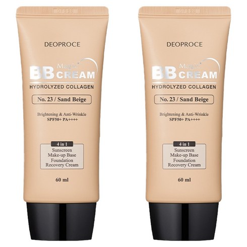 디오프러스 콜라겐 매직 비비크림 SPF50+ PA++++, 23호샌드베이지, 60ml, 2개