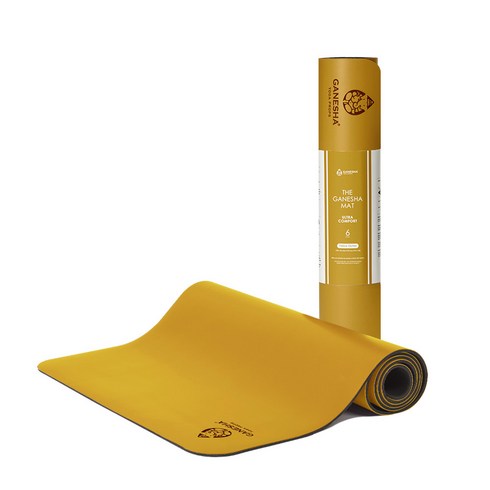 가네샤요가프랍스 울트라 컴포트 매트, Yellow Ocher, 1개