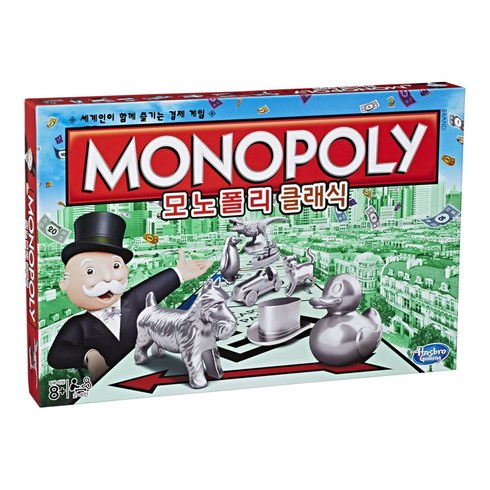MONOPOLY 클래식 한글판 보드게임, 1개, 혼합 색상