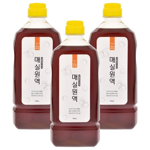 매실원액, 900ml, 3개