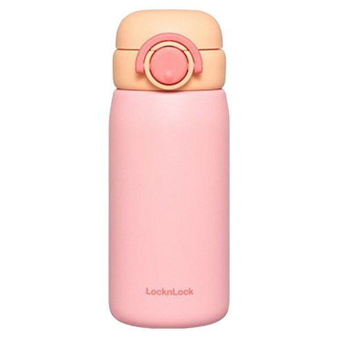 락앤락 스쿨핏 스위치캡 텀블러 LHC3384, 핑크(LHC3384PIK), 380ml, 1개