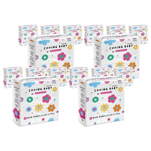 Cooing 베러업 팬티형 기저귀 어린이용, 특대형(XL), 352매