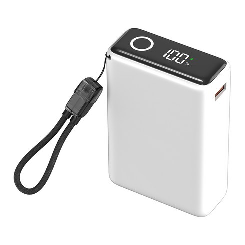 조이트론 울트라 초미니 초경량 고속충전 보조배터리 20000mAh, 화이트, POCKETMAX200