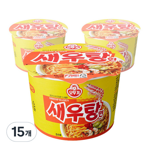 오뚜기 새우탕면 110g, 15개