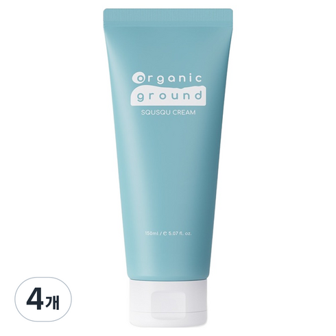 오가닉그라운드 스쿠스쿠 고보습 대용량 크림, 150ml, 4개