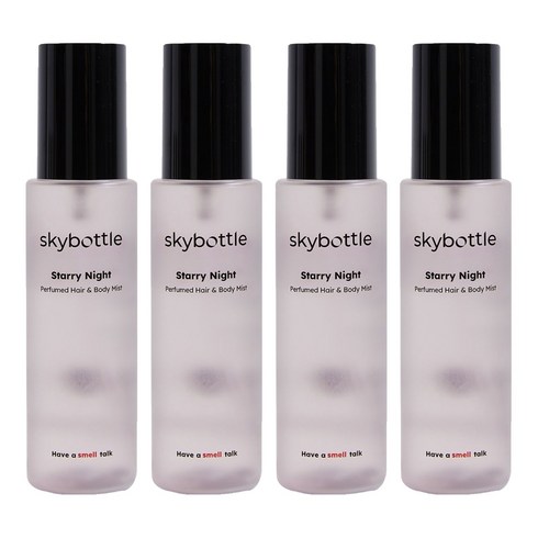 스카이보틀 퍼퓸 헤어 & 바디미스트 스태리나이트, 100ml, 4개