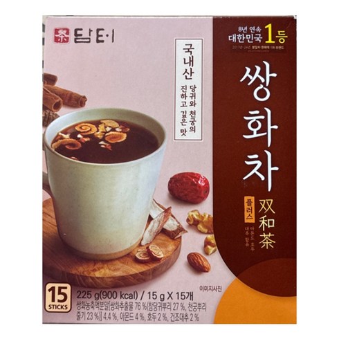 담터 쌍화차 플러스, 15g, 15개입, 1개