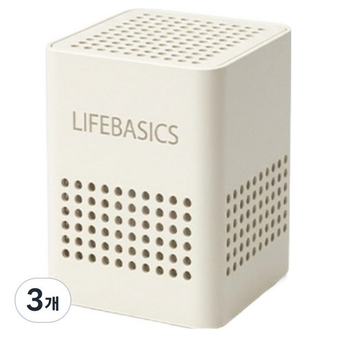 라이프베이시스 강력 무향 탈취박스 베이지, 138.5g, 3개
