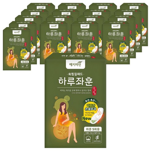 예지미인 좌훈쑥 오가닉코튼 찜질패드 5개입, 18개