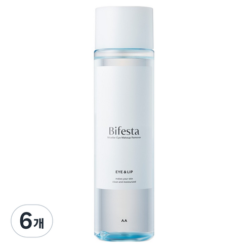 비페스타 미셀라 립앤아이 리무버, 195ml, 6개