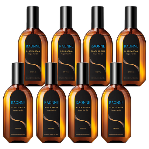 [비건뷰티] 라온느 블랙 아르간 헤어오일, 100ml, 8개
