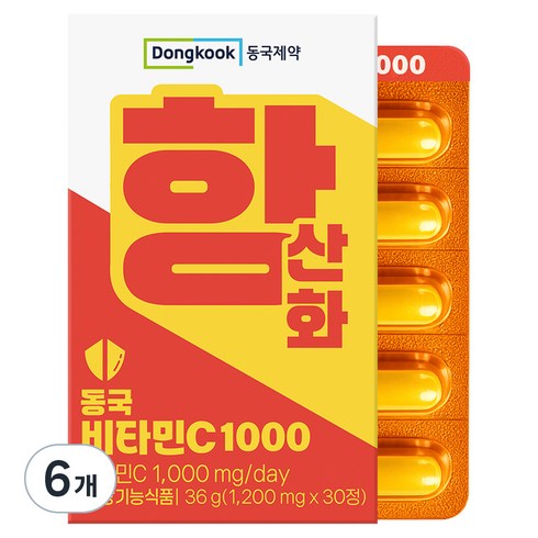 동국제약 비타민C 1000 36g, 6개, 30정