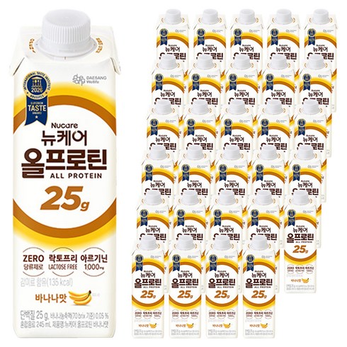 뉴케어 올프로틴 바나나맛, 245ml, 72개
