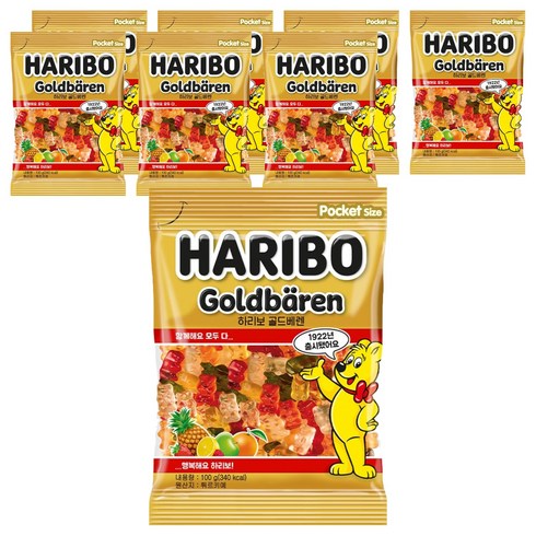 하리보 골드베렌 젤리, 100g, 8개