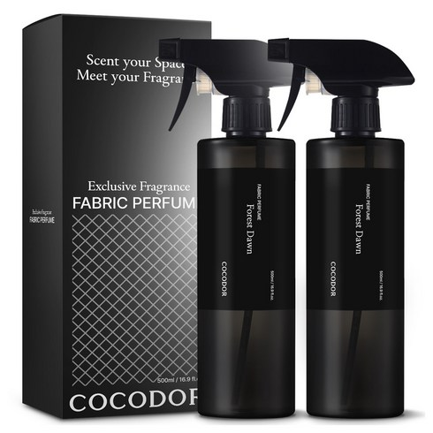 코코도르 패브릭 퍼퓸 섬유탈취제 숲속새벽공기 본품, 500ml, 2개