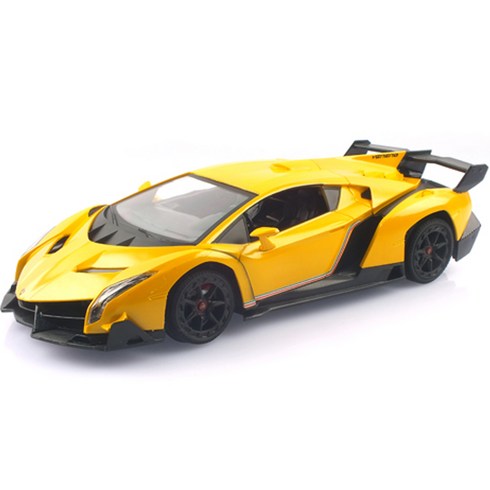 1:18 람보르기니 베네노 슈퍼카 RC카 채널A MXT110044YE, 옐로우, 1개