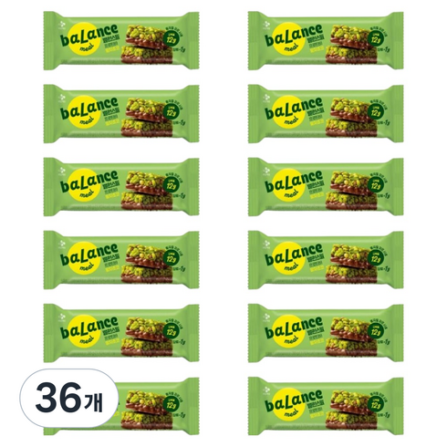 CJ제일제당 밸런스밀 프로틴바 말차초코, 38g, 36개