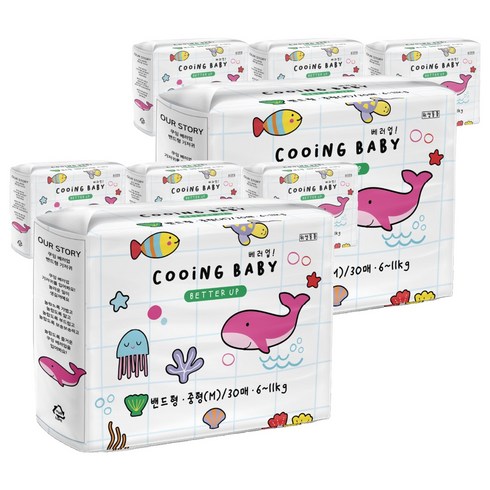 Cooing 쿠잉 베러업 밴드형, 중형(M), 240매
