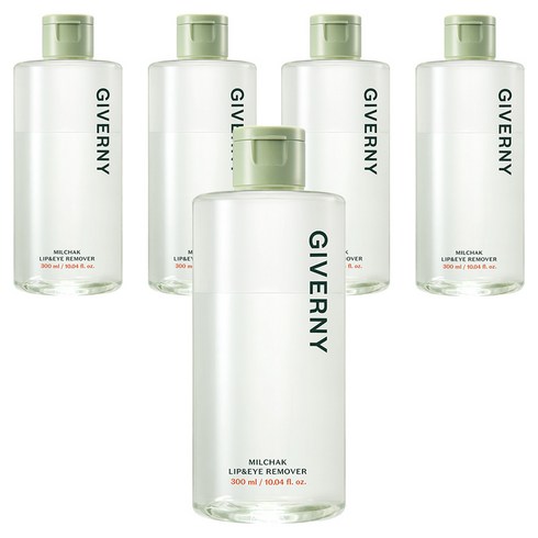 지베르니 저자극 밀착 립 앤 아이 리무버, 300ml, 5개