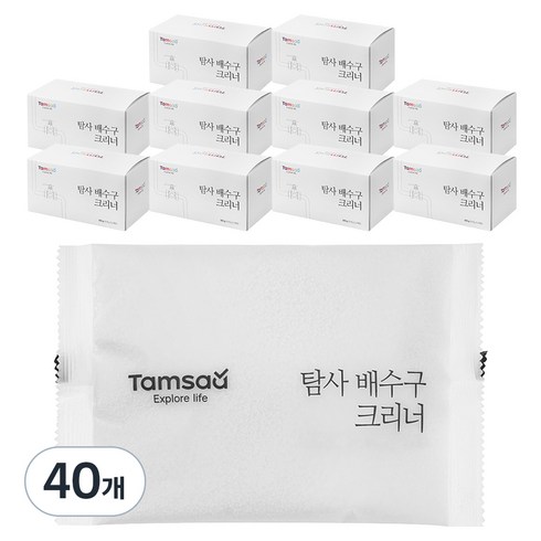 탐사 배수구 크리너, 150g, 40개