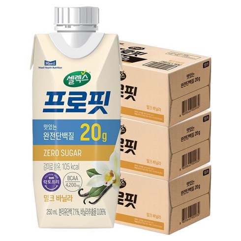 셀렉스 프로핏 밀크 바닐라, 250ml, 54개