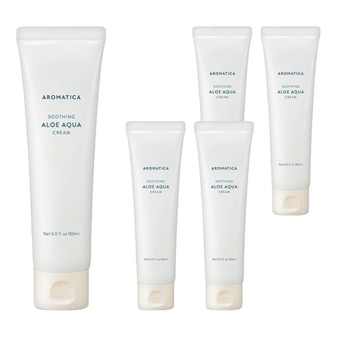 아로마티카 수딩 알로에 아쿠아 크림, 150ml, 5개