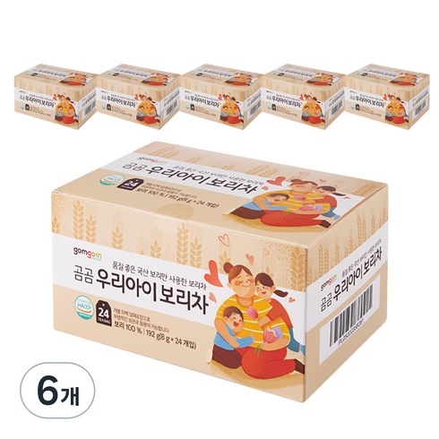 곰곰 우리아이 보리차, 8g, 24개입, 6개