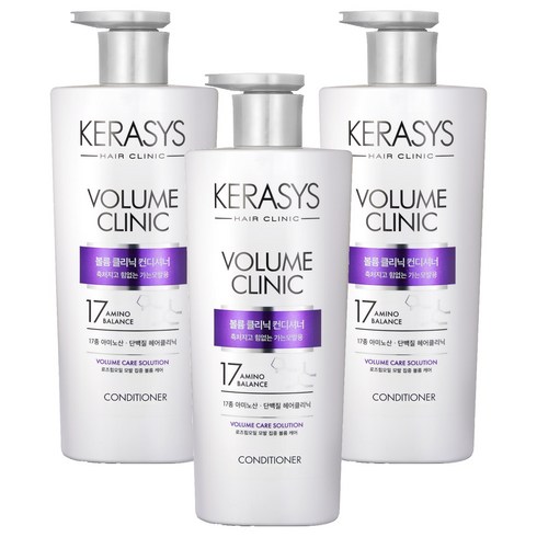 케라시스 볼륨 클리닉 단백질 컨디셔너, 600ml, 3개