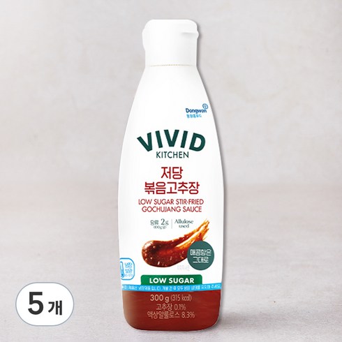 비비드키친 저당 볶음고추장, 300g, 5개