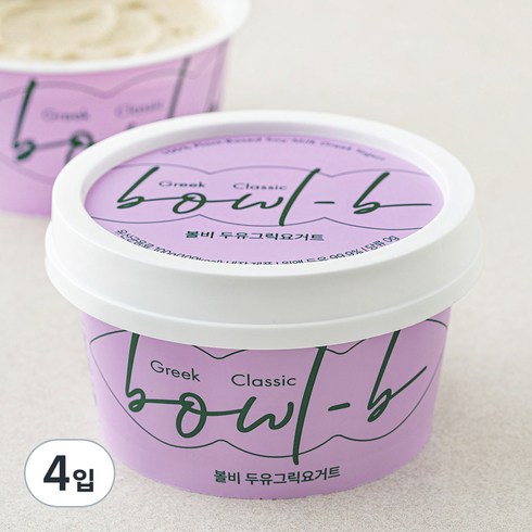 볼비 두유 그릭요거트, 100g, 4개
