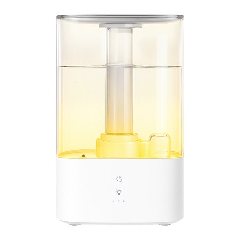 홈플래닛 손쉬운 통세척 무드등 글래시 초음파 가습기 3.8L, 화이트, H230T