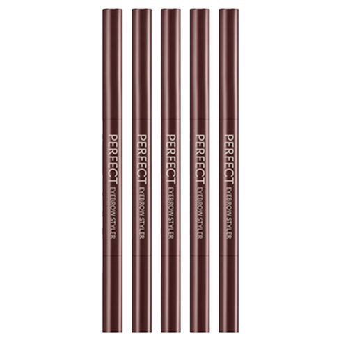 미샤 퍼펙트 아이브로우 스타일러 오토펜슬 0.15g, 레드브라운, 5개