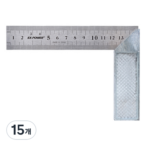 이엑스파워 아연 직각자 150mm EHS-150, 15개