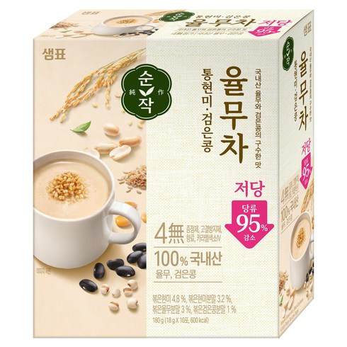 순작 통현미 검은콩 저당 율무차, 18g, 10개입, 1개