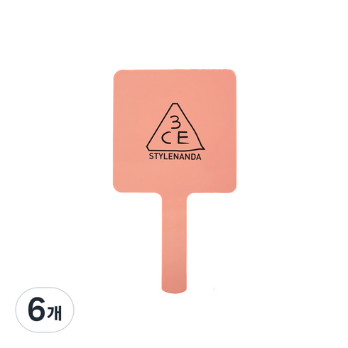 3CE 무드 레시피 사각 손거울, ROSE BEIGE, 6개