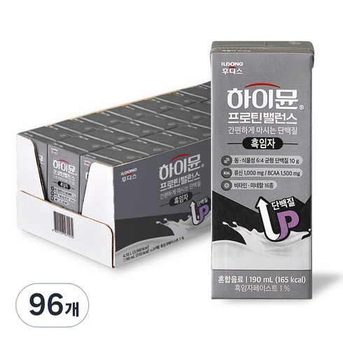 하이뮨 프로틴 밸런스 흑임자, 190ml, 96개
