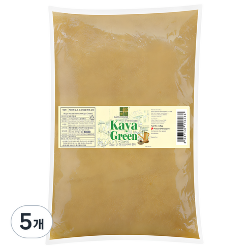 카야하우스 프리미엄 카야잼 그린, 2.5kg, 5개
