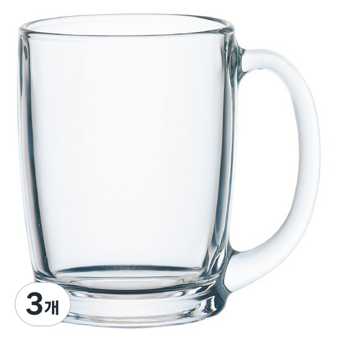 도요사사키 맥주 머그컵 360ml, 3개