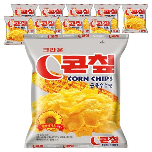 콘칲 군옥수수맛, 148g, 10개