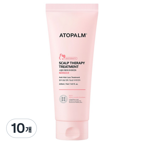 아토팜 매터니티케어 스칼프 테라피 트리트먼트, 220ml, 10개