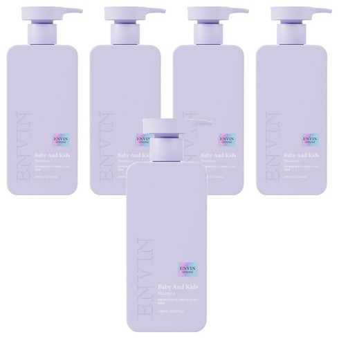 앙방 베이비 앤 키즈 단백질 약산성 샴푸 애플향, 300ml, 5개