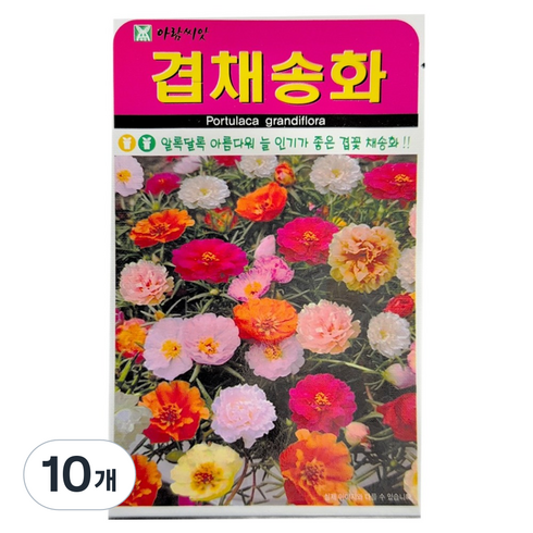 아람씨앗 겹채송화 꽃 씨앗 1000립, 10개